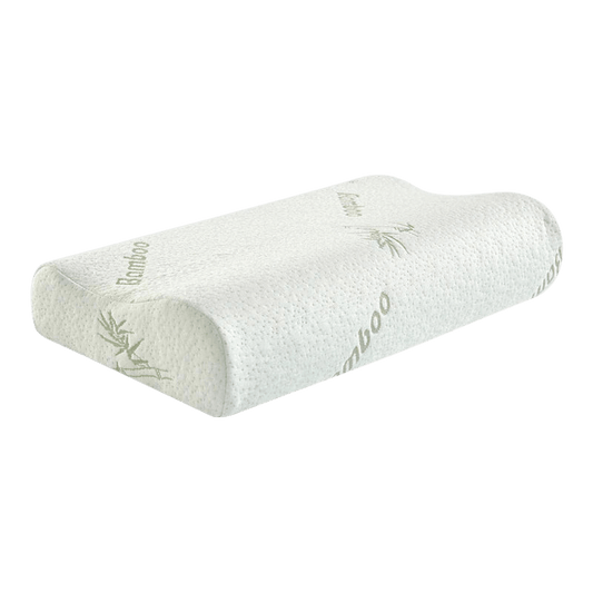 Custom LOGO Bamboo Fabric Fiber Foam Neck Contour Orthopedic Cervical Sleep Memory Foam Pillow