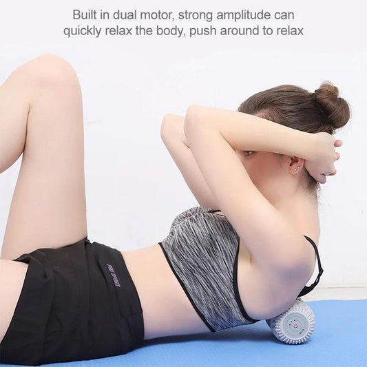 Portable Factory Electric Foam Roller Peanut Massage Ball Vibrating Foot Full Body Massage Vibration Roller